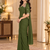 Women   s Georgette Embroidered  Patch Ready to Wear Saree with Designer Stitched Embroidered 3/4 Sleeve Blouse 