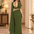 Women   s Georgette Embroidered  Patch Ready to Wear Saree with Designer Stitched Embroidered 3/4 Sleeve Blouse 
