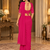 Women   s Georgette Embroidered  Patch Ready to Wear Saree with Designer Stitched Embroidered 3/4 Sleeve Blouse 