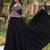 Navratri special rayon gown with kutchi gamthi embroidery & mirror work | 38   44 inch adjustable