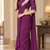 Women   s Georgette Floral Sequin Patch Ready to Wear Saree with Embroidered Stitched Designer Blouse 