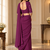 Women   s Georgette Floral Sequin Patch Ready to Wear Saree with Embroidered Stitched Designer Blouse 