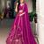 Pink Satin Embroidery Sequence work Lehenga Choli with Dupatta For Women 