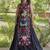 Fabulous Black Cotton Navratri Wear Lehenga With Thread Work Blouse