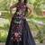 Fabulous Black Cotton Navratri Wear Lehenga With Thread Work Blouse
