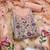 Peach banarasi cotton woven design unstitched dress material.