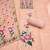 Peach banarasi cotton woven design unstitched dress material.
