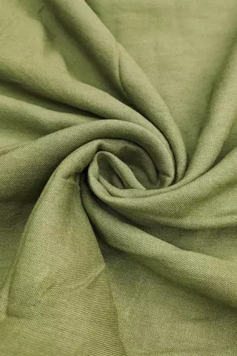 Green banarasi cotton woven design unstitched dress material.