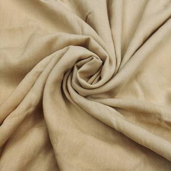 Beige banarasi cotton woven design unstitched dress material. 4