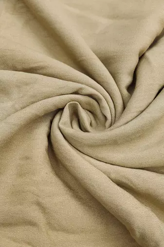 Beige banarasi cotton woven design unstitched dress material.