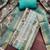 Multi color linen cotton printed unstitched dress material.