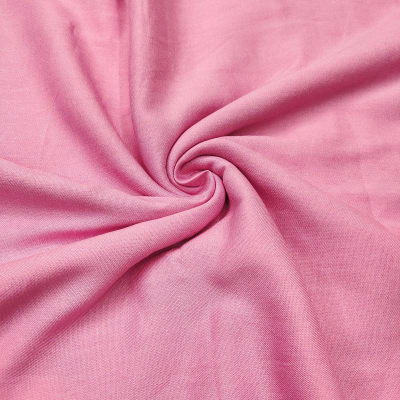Pink linen cotton printed unstitched dress material.