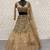 Embroidered Sequined Beige Designer Lehenga Choli with Dupatta