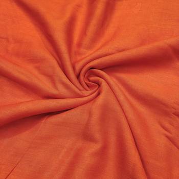 Peach cotton embroidered unstitched dress material. 4