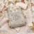 Beige linen cotton printed unstitched dress material.