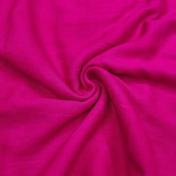 Pink cotton embroidered unstitched dress material. 4