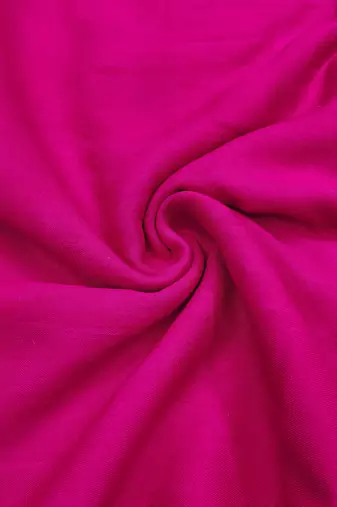 Pink cotton embroidered unstitched dress material.