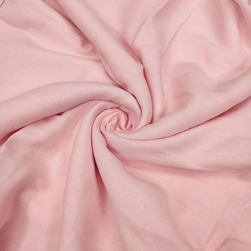 Pink linen cotton printed unstitched dress material.