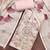 Peach linen cotton printed unstitched dress material.