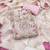 Peach linen cotton printed unstitched dress material.