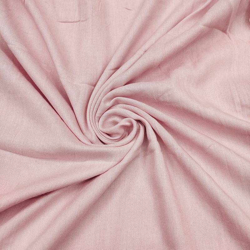 Peach linen cotton printed unstitched dress material.