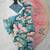 Pink georgette aari work printed saree
