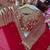 Red georgette sequins work embroidered saree