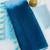 Blue linen abstract print printed saree