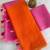 Pink linen abstract print printed saree