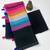 Multicolor linen stripes print printed saree