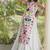 White Cotton Readymade Navratri Lehenga Choli with Embroidery & Thread Work