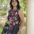 Black Cotton Readymade Navratri Lehenga Choli with Embroidery & Thread Work