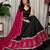 Black Silk Blend Readymade Navratri Lehenga Choli with Embroidery & Mirror Work