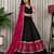 Black Silk Blend Readymade Navratri Lehenga Choli with Embroidery & Mirror Work