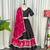 Black Silk Blend Readymade Navratri Lehenga Choli with Embroidery & Mirror Work