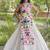 Magnetic White Cotton Navratri Wear Lehenga With Embroidered Blouse