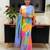 Multicolor linen block print printed saree