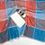 Multicolor linen stripes print printed saree