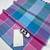 Multicolor linen block print printed saree