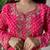 Pink silk blend readymade suit with embroidery & sequence work