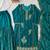Teal georgette readymade suit with embroidery & sequence work