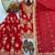 Red georgette readymade suit with embroidery & sequence work