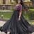 Black cotton readymade anarkali suit with embroidery & mirror work