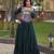 Green cotton readymade anarkali suit with gota patti & lace work