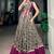 Noteworthy Wine Mirror Laced Cotton Navratri Special Lehenga Choli