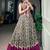 Noteworthy Wine Mirror Laced Cotton Navratri Special Lehenga Choli