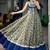 Super Navy Blue Mirror Laced Cotton Navratri Special Lehenga With Blouse