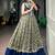 Super Navy Blue Mirror Laced Cotton Navratri Special Lehenga With Blouse