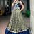 Super Navy Blue Mirror Laced Cotton Navratri Special Lehenga With Blouse