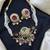 handcrafted kundan pachi choker necklace set with pearl hasli